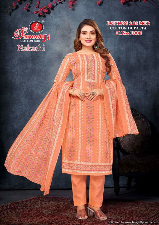 Nakashi Vol 1 By Ganeshji Pure Printed Cotton Dress Material Wholesale Shop In Surat